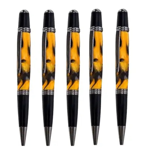 5 Pack - Gunmetal & Black Chrome - Art Craft Kits PACK OF The single tube design looks great and is easy to turn.