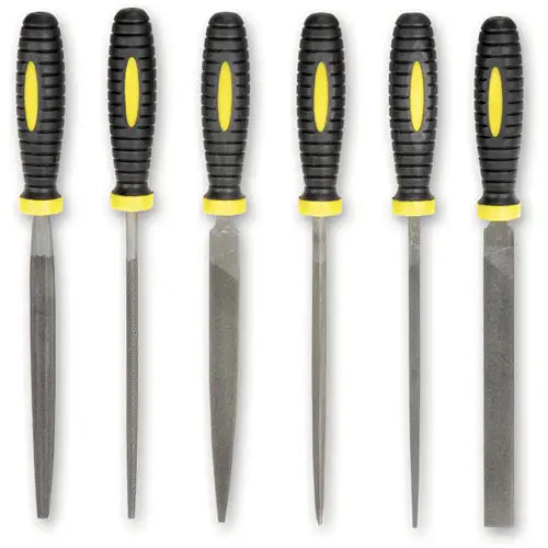 6 PC FILE SET 170MM OVERALL LONG WITH HANDLES - Fast shipping