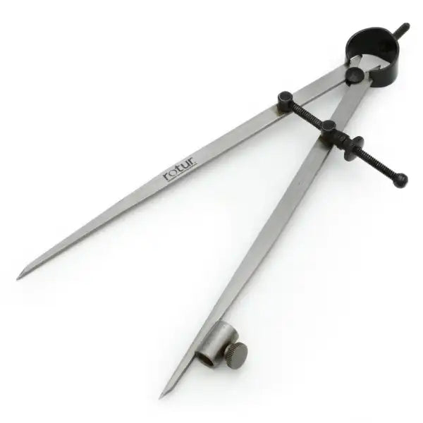 6’’ Rotur Compass / Divider With Pencil Holder - Accurate Diameter Easily measure turning blanks and workpiece
