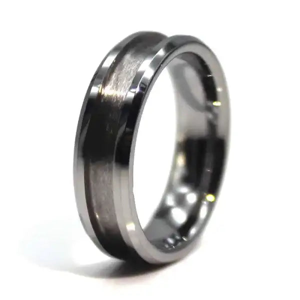 6mm Inlay Tungsten Carbide Ring Core (Bevelled Edge) Size Z + 3 UK (USA 14) - Cores Comfort fit quality wide with a 3mm
