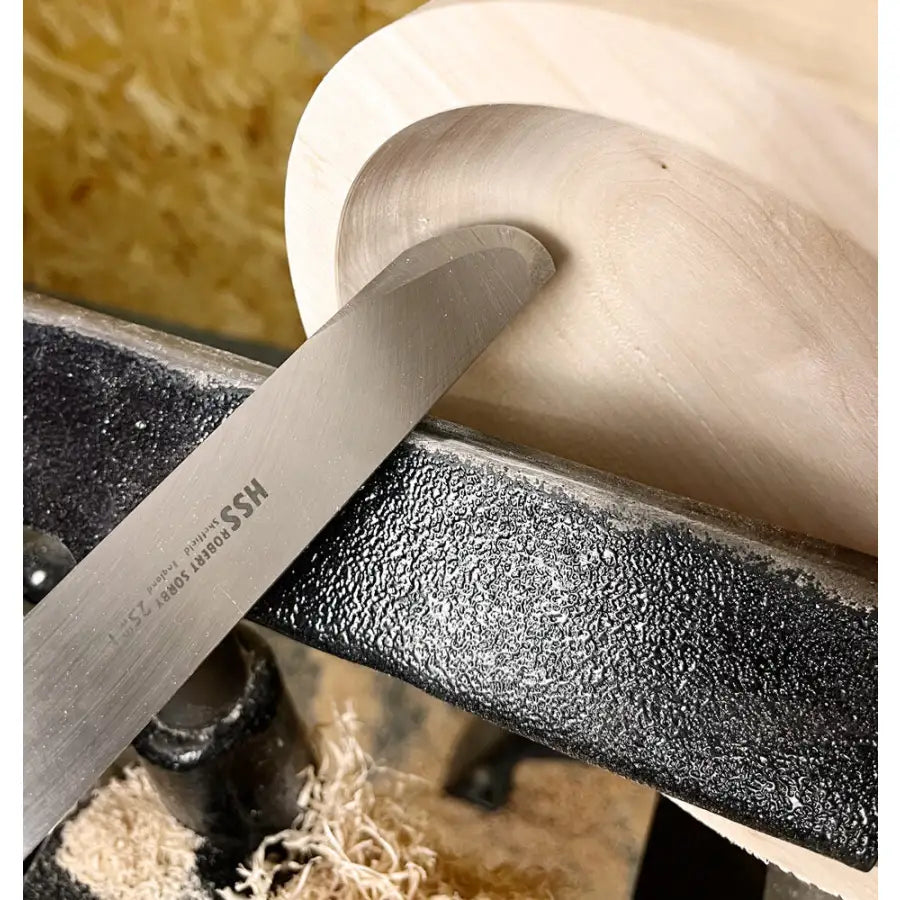 Robert Sorby 1" Negative Rake Curved Profile Scraper (Handled) Greenvill Crafts