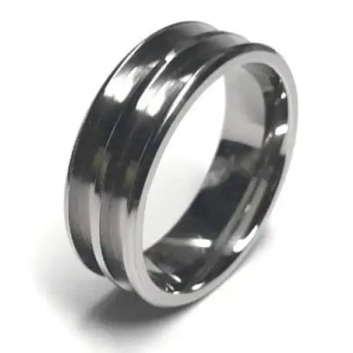 8mm Double Channel Titanium Ring Core (Bevelled Edge) - Cores - Fast shipping