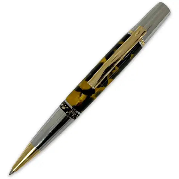 Aero Twist Pen Kit - Gold & Chrome - The is a great looking that’s small enough to go anywhere without sacrificing feel