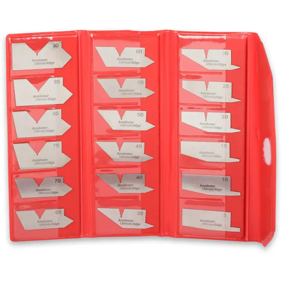 ANGLE GAUGE SET IN WALLET 5-90 DEG - Measuring - Fast shipping