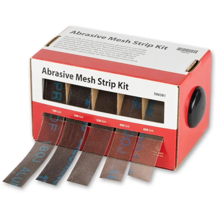 Axminster Abrasive Mesh Strips 5 Pack - Sandpaper & Sanding Sponges - Fast shipping