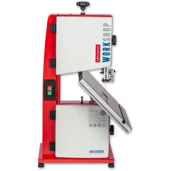 Axminster Workshop AW1400B Bandsaw 230V - bandsaw 80mm depth of cut - 200mm width Compact machine perfect for hobbies