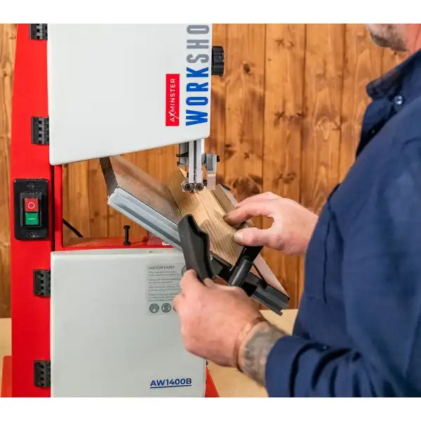 Axminster Workshop AW1400B Bandsaw 230V - bandsaw 80mm depth of cut - 200mm width Compact machine perfect for hobbies