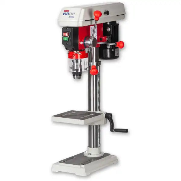 Axminster Workshop AW315PD Bench Pillar Drill 230V - Sturdy cast iron construction with quiet 550W induction motor • 12
