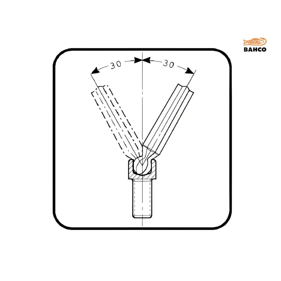 Bahco BE-9770 Metric Long Ball End Hex L-Key Set - Tools - Fast shipping