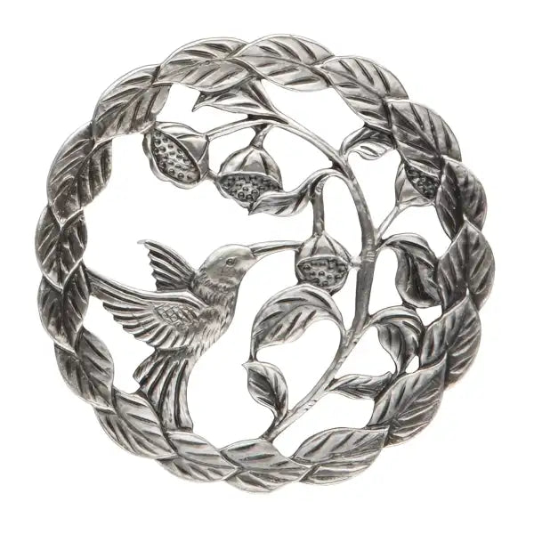 Bird with Seeds - Decorative Pewter Lid (Potpourri) - design decorative pewter lid The perforated lids are often used