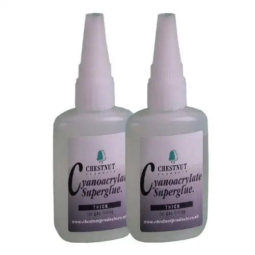 CA Glue - Thick - 2 Pack - Chestnut Products - X 50g bottles of quality thick viscosity (Cyanoacrylate) Works very well