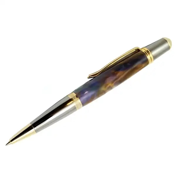 Cerra Pen Kit - Gold & Chrome - Cierra (Formally Sierra Kits) The classic kit is finished in gold chrome platings.