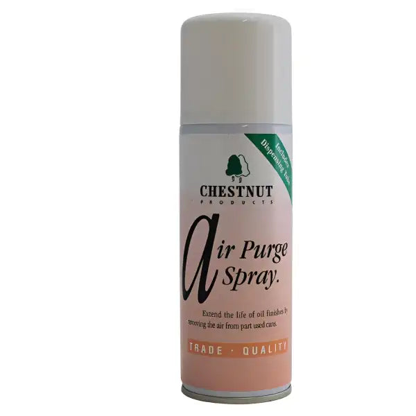 Chestnut Products - Air Purge Spray – 200ml - Finishing Part-full cans of oil finishes often thicken up when stored