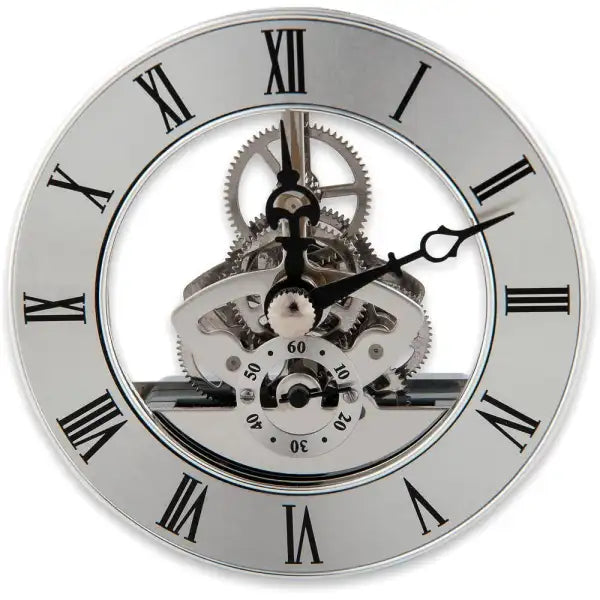 Chrome Skeleton Clock Insert - 86mm - Project Kit N.B. Each kit is supplied as the components only and does not include