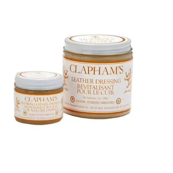 Clapham’s Beeswax Leather Dressing - Finishing Waxes Made With Natural Lanolin & Neatsfoot Oil revitalizes leather