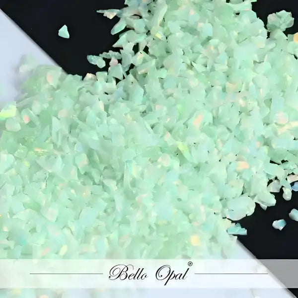 Crushed Opal 1-2mm (1g) - Green Apple - Our premium quality synthetic is sold in 1g packs. A larger size of than 1.5mm
