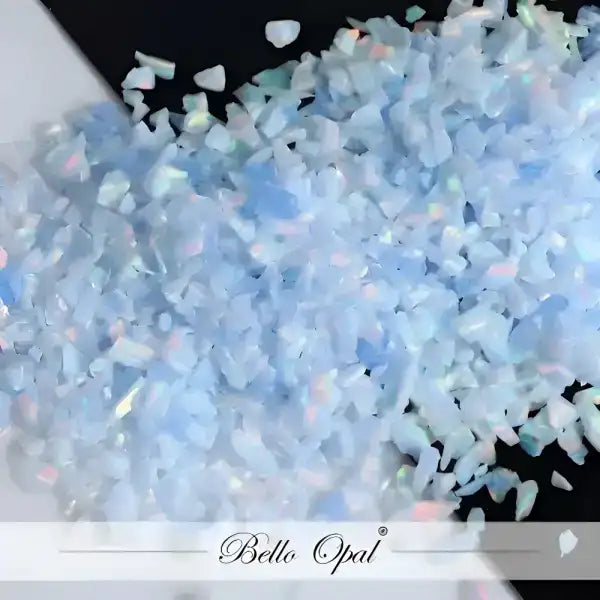 Crushed Opal 1.5mm to 160mesh (1g) - Sold in 1g packs. Bello (Lab Grown Synthetic Opal) - made with 80% Silica & 20%