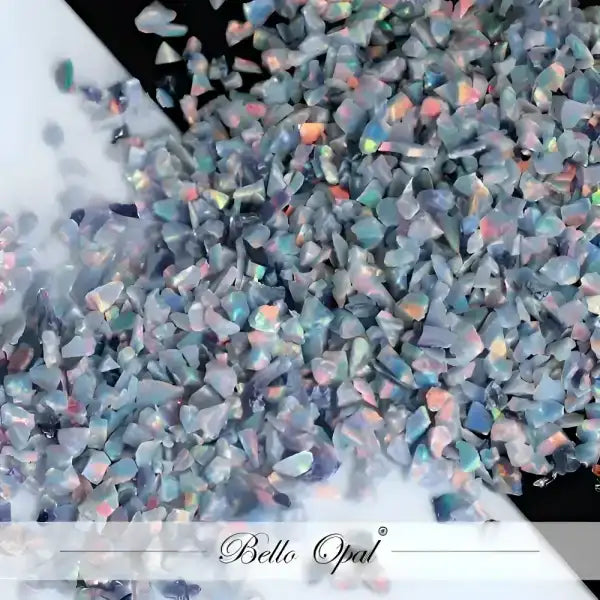 Crushed Opal 1.5mm to 160mesh (1g) - Sold in 1g packs. Bello (Lab Grown Synthetic Opal) - made with 80% Silica & 20%