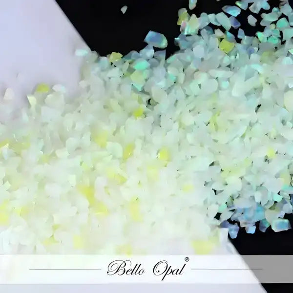 Crushed Opal 1.5mm to 160mesh (1g) - Sold in 1g packs. Bello (Lab Grown Synthetic Opal) - made with 80% Silica & 20%