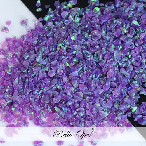 Crushed Opal 1.5mm to 160mesh (1g) - Sold in 1g packs. Bello (Lab Grown Synthetic Opal) - made with 80% Silica & 20%