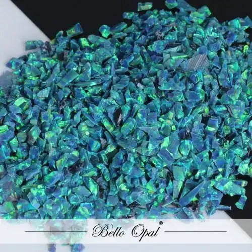 Crushed Opal 1.5mm to 160mesh (1g) - Sold in 1g packs. Bello (Lab Grown Synthetic Opal) - made with 80% Silica & 20%