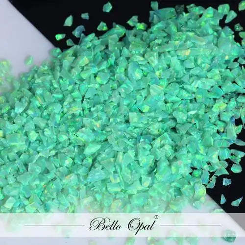 Crushed Opal 1.5mm to 160mesh (1g) - Sold in 1g packs. Bello (Lab Grown Synthetic Opal) - made with 80% Silica & 20%