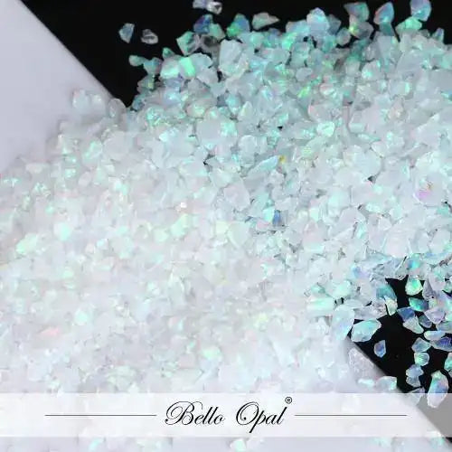 Crushed Opal 1.5mm to 160mesh (1g) - Sold in 1g packs. Bello (Lab Grown Synthetic Opal) - made with 80% Silica & 20%
