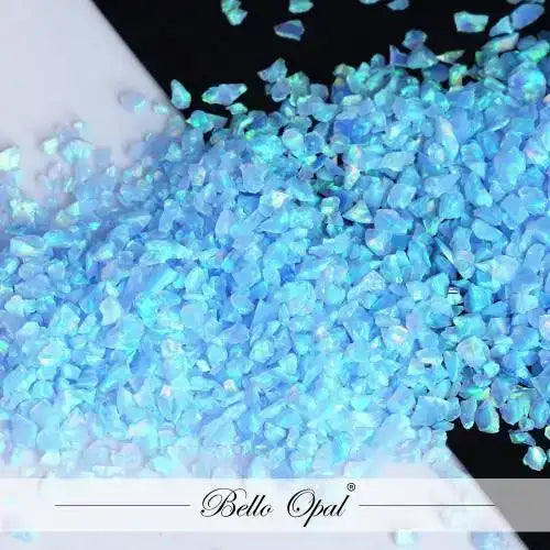 Crushed Opal 1.5mm to 160mesh (1g) - Sold in 1g packs. Bello (Lab Grown Synthetic Opal) - made with 80% Silica & 20%