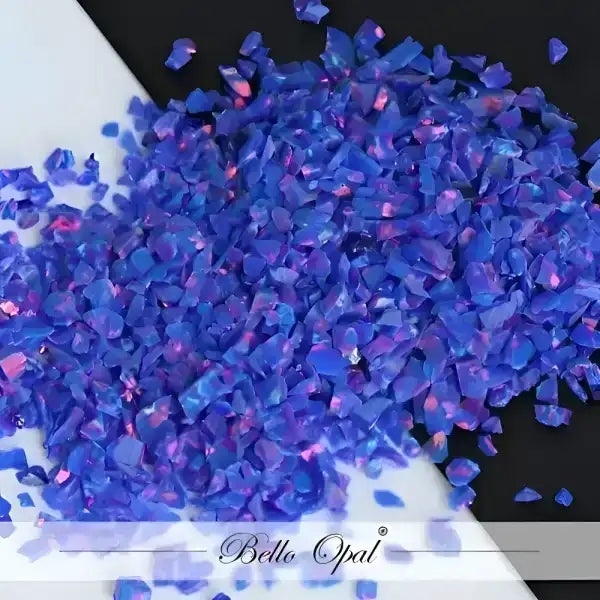 Crushed Opal 1.5mm to 160mesh (1g) - Sold in 1g packs. Bello (Lab Grown Synthetic Opal) - made with 80% Silica & 20%