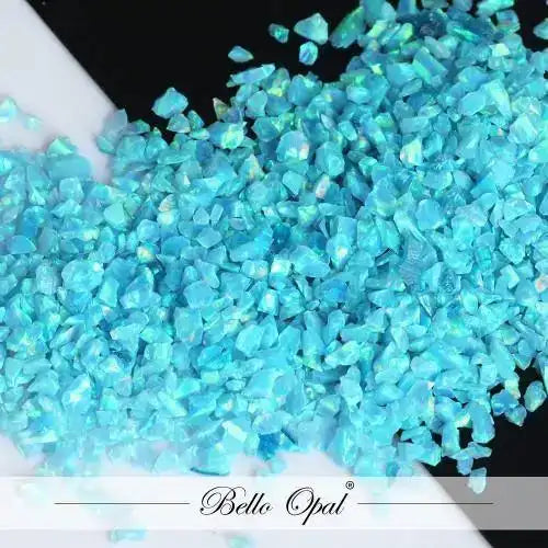 Crushed Opal 1.5mm to 160mesh (1g) - Sold in 1g packs. Bello (Lab Grown Synthetic Opal) - made with 80% Silica & 20%