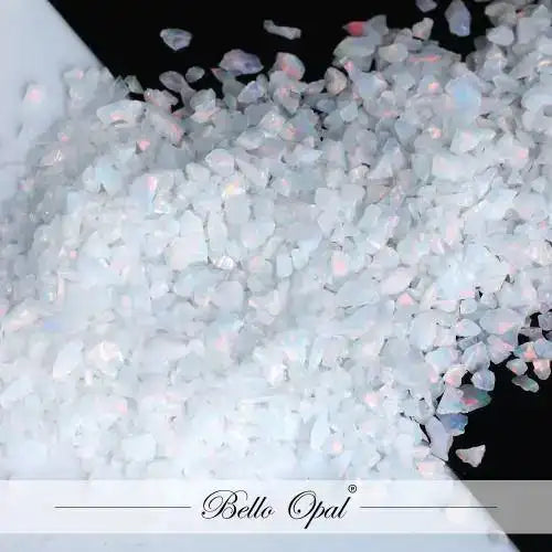 Crushed Opal 1.5mm to 160mesh (1g) - Sold in 1g packs. Bello (Lab Grown Synthetic Opal) - made with 80% Silica & 20%
