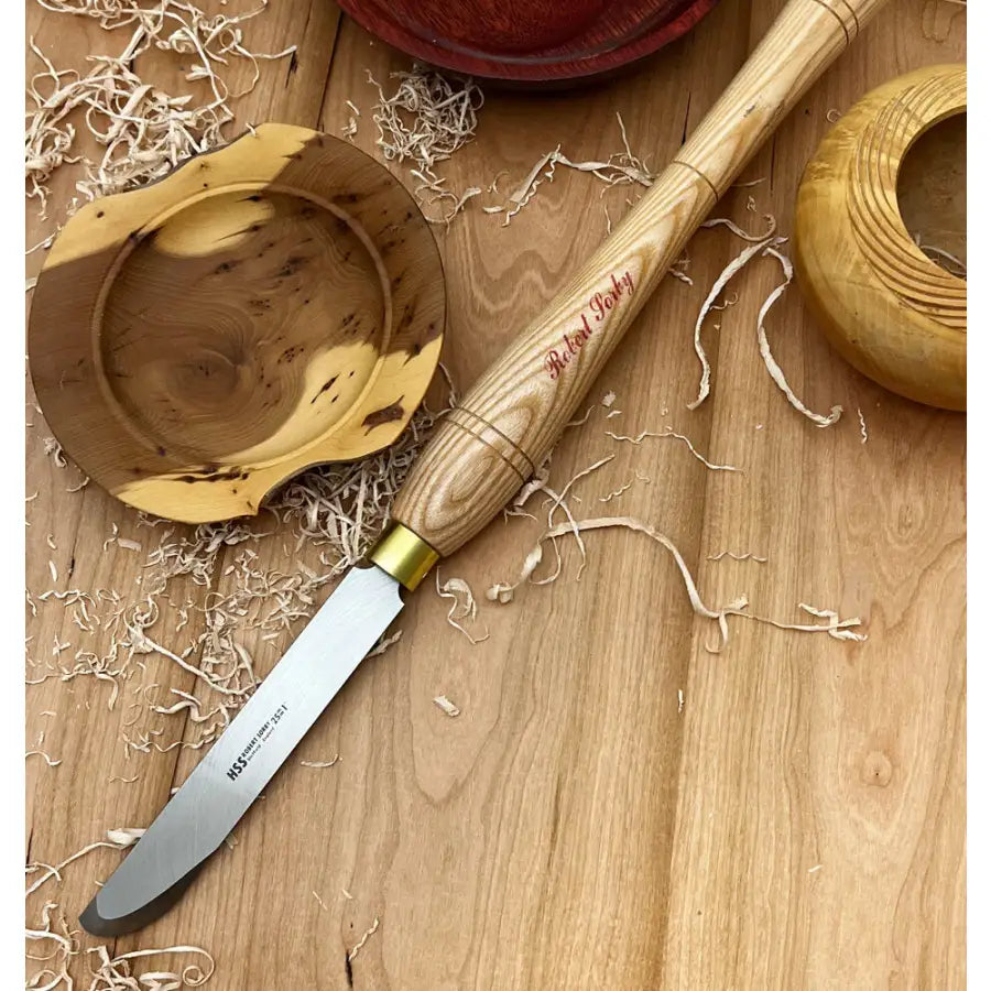 Robert Sorby 1" Negative Rake Curved Profile Scraper (Handled) Greenvill Crafts