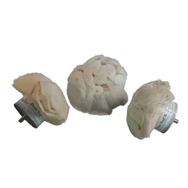 Dome Buff - Chestnut Products Buffing System - Polishing/Buffing Dome-shaped buffing mops for use with the Wheel