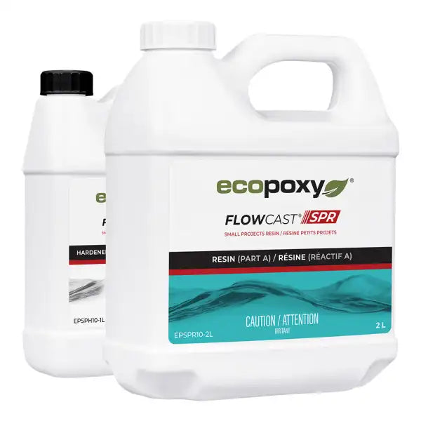 EcoPoxy 3L FlowCast SPR Kit - Small Projects Resin - has been formulated with a simple 1 mix ratio and is designed