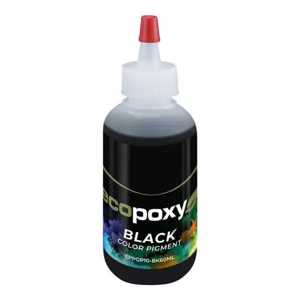 EcoPoxy 60ml Black Colour Pigment - Epoxy Resin Pigments bottle Liquid pigments for epoxy resin Compatible