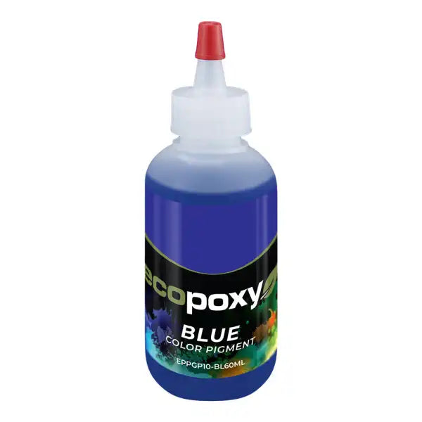 EcoPoxy 60ml Blue Colour Pigment - Epoxy Resin Pigments bottle Liquid for Compatible with casting, UV & coating resins