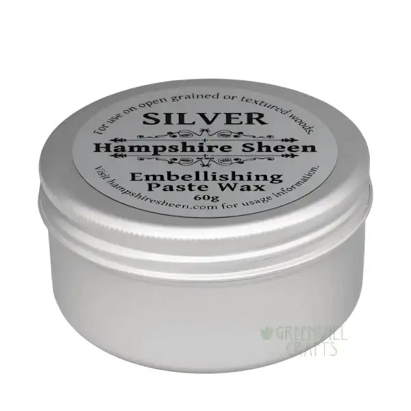 Embellishing Wax - Silver - 60g - Hampshire Sheen - Wax, like the Gold is designed to be used on open grain woods