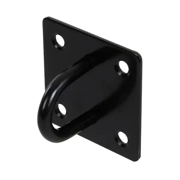 Fixman Chain Plate Black Ring 50mm x - Corrosion-resistant and weatherproof. Internal or external use.