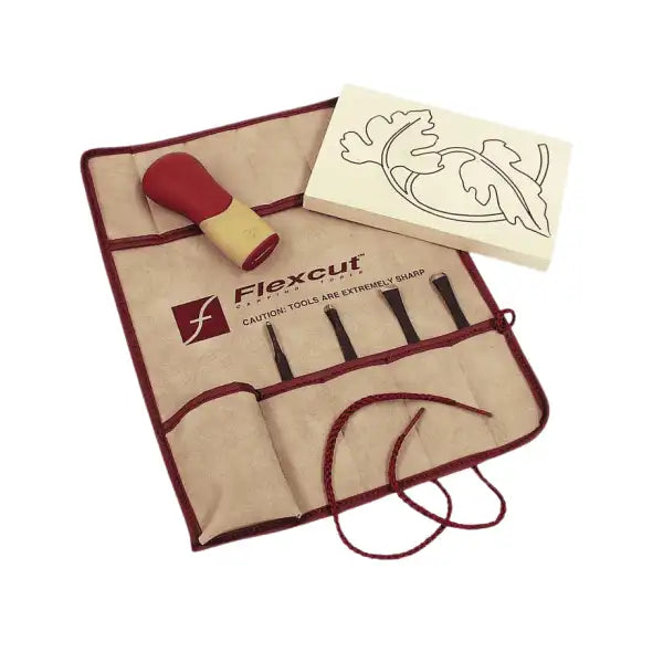 Flexcut 5 Piece Craft Carving Set SK106 - Tools This is an excellent idea for the carver who wants to practice his
