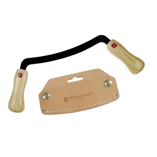 Flexcut Draw Knife with Sheaf KN16 - Carving Tools The Drawknife has 125mm(5) of workable edge and is designed to flex