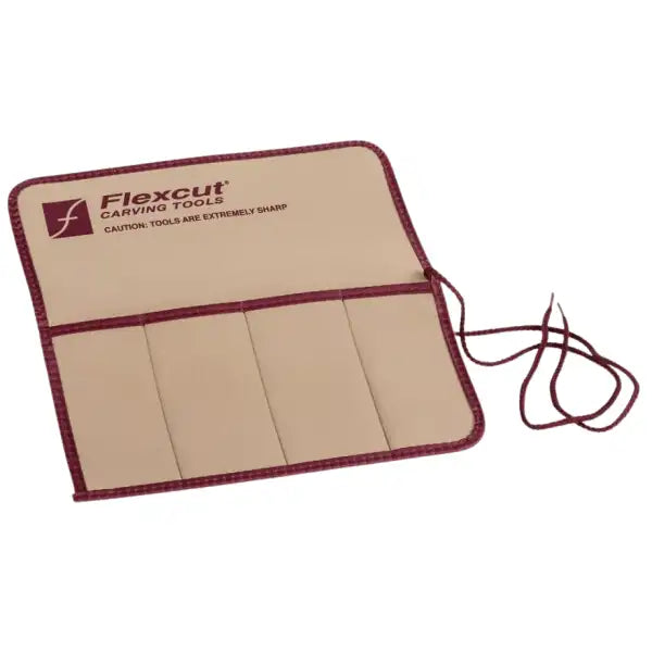Flexcut Pocket Knife Roll for 4 tools - KN00 - Carving Tools This tool roll will accept up to knives protect the edges.
