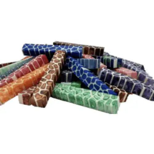 Giraffe & Zebra Pen Blanks - The pen blanks are made with quality 100% Alumilite Resin by KD Creative Woodworks in USA