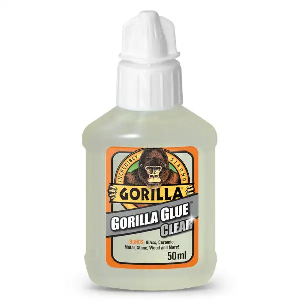Gorilla Glue Clear - 50ml - & Adhesives The crystal-clear glue for virtually invisible fixes. strength and versatility
