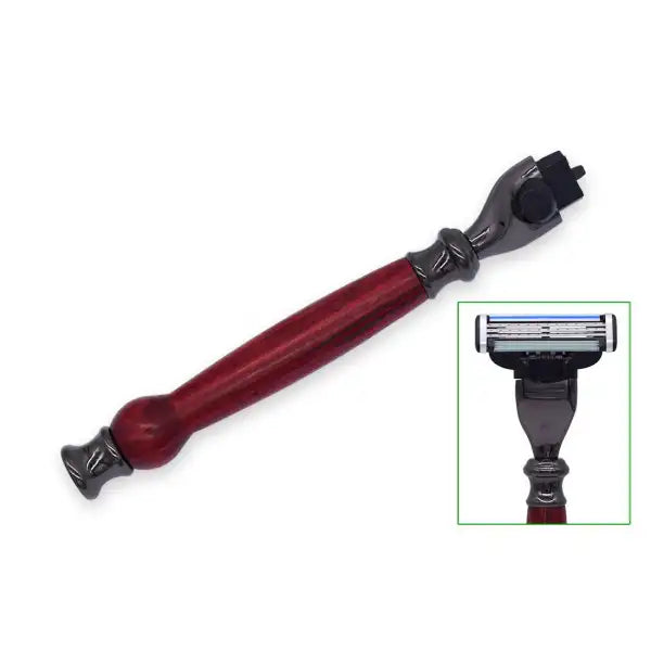 Gun Metal Mach 3 Razor Handle Kit - Kits Use the popular Mach blades (Blades not included) You will need bushings