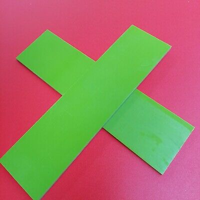 G10: (Light) Toxic Green 6mm Knife Scales - G10 - Light Green- Set of 2 Great for bushcraft skills, making hand made