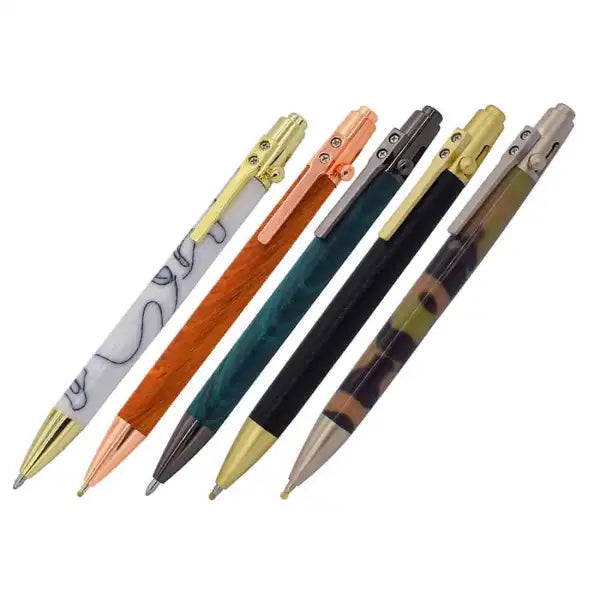 Jazz Bolt Pen Kit - Click Action - Satin Gold - Kits 9.1mm drill bit pen kit bushings The is available in a number