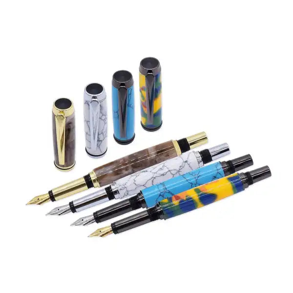 Jr Gent Fountain Pen Kit (upgraded) - Gun Metal (Gold nib) - Gentleman Kits This is the upgraded version of (Jr Gent)