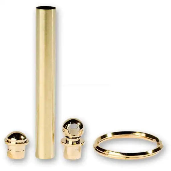 Keyring Kit - Gold Plated - Key ring kits are fantastic way to use up scraps of acrylic or wood and great sellers