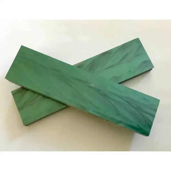 Kirinite Green Pearl Knife Scales - Set of 2 - 6mm