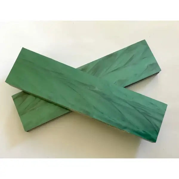Kirinite Green Pearl Knife Scales - Set of 2 - 6mm